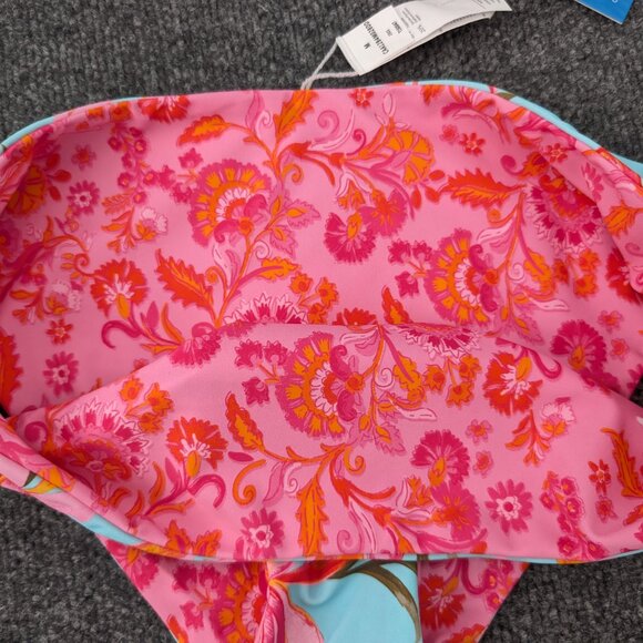 CUPSHE Bikini Bottom M Multicolor Floral Swimwear - Picture 6 of 10